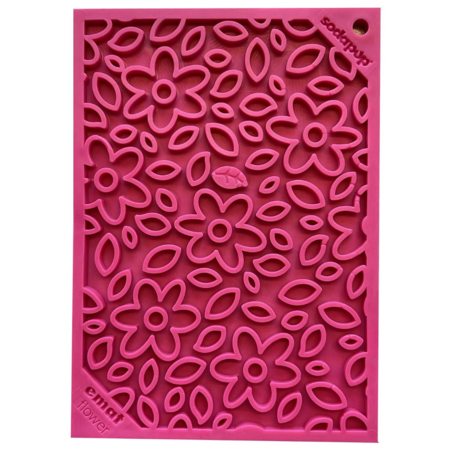 Sodapup Dog Toy Lick Mat E-Mat Flower Power Pink Small