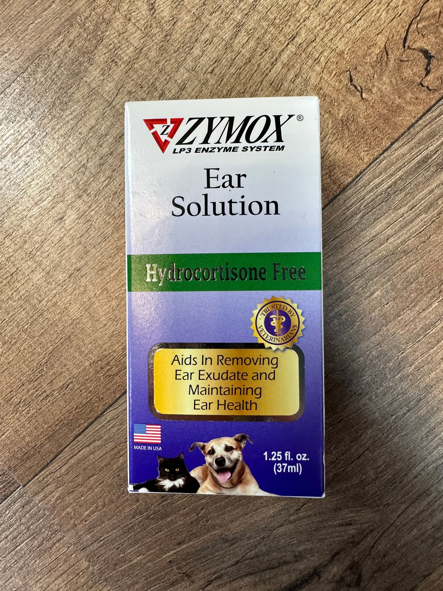 Zymox Ear Solution - Hydrocortisone Free 1.25oz
