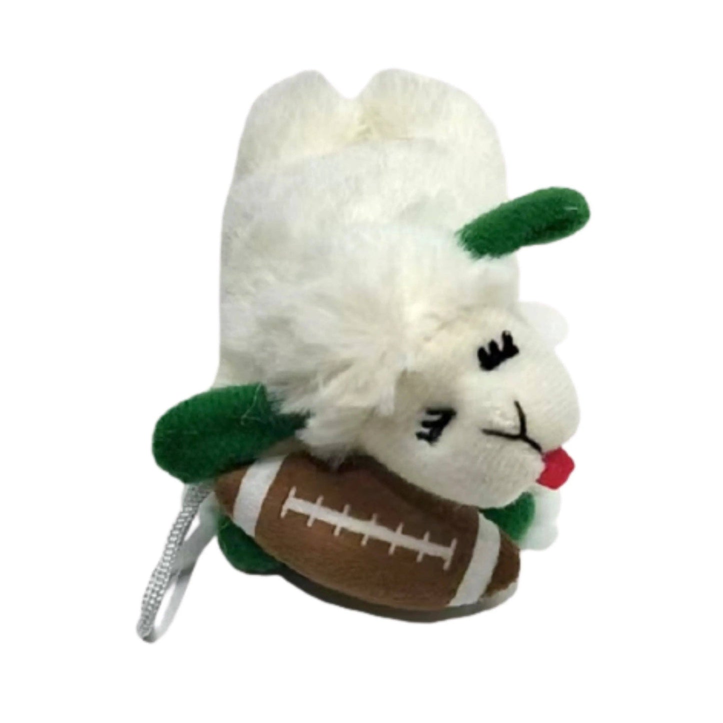 Multipet Tailgate Lamb Chop w/ Football Cat Toy 4"