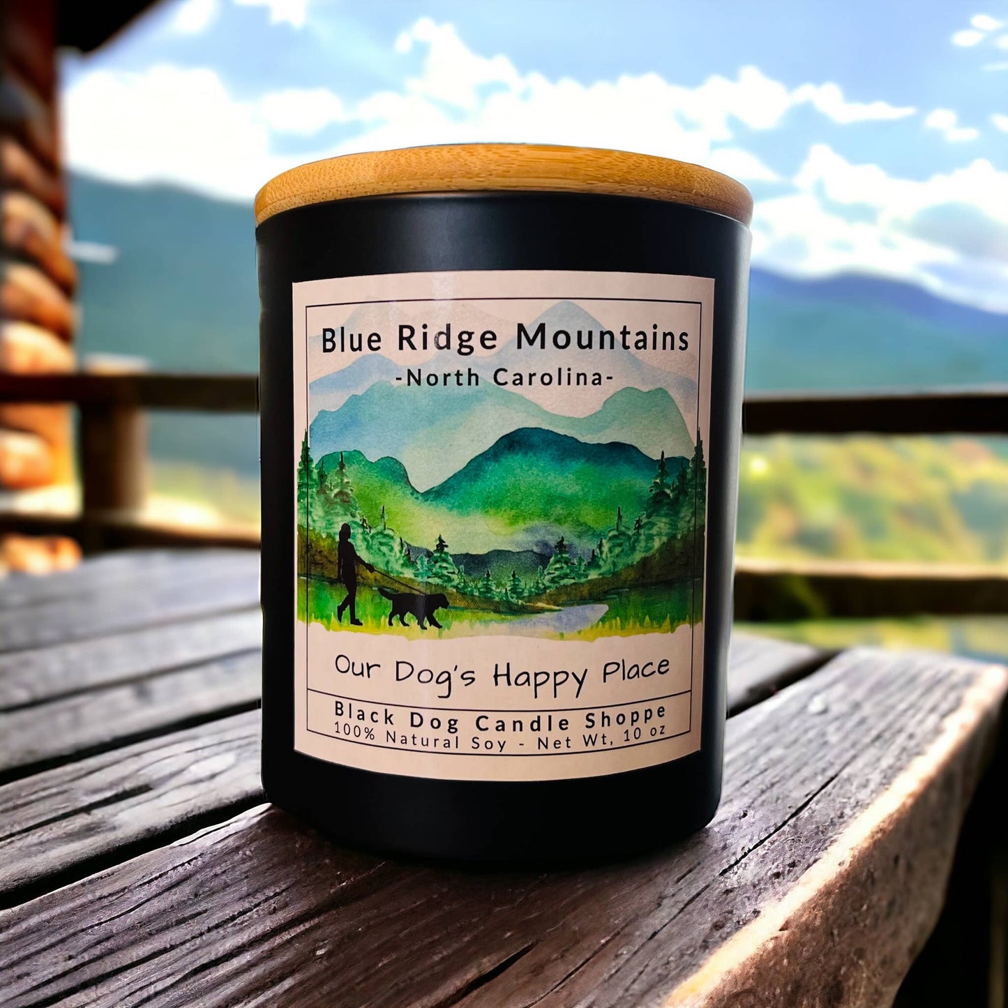 Our Dog’s Happy Place Candle - Blue Ridge Mountains