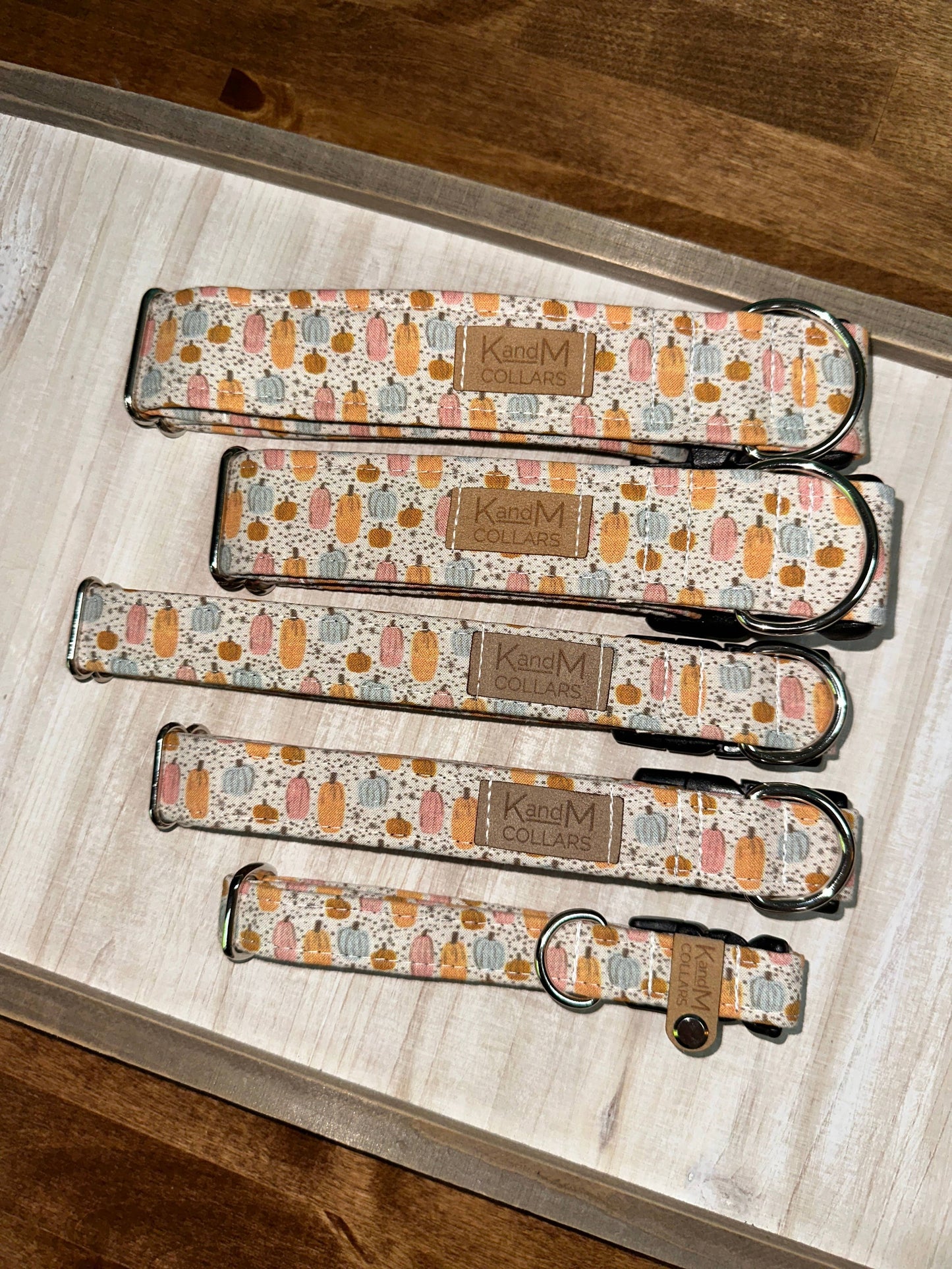 Mini Boho Pumpkins Dog Collar, K & M Collars, Fall,Halloween