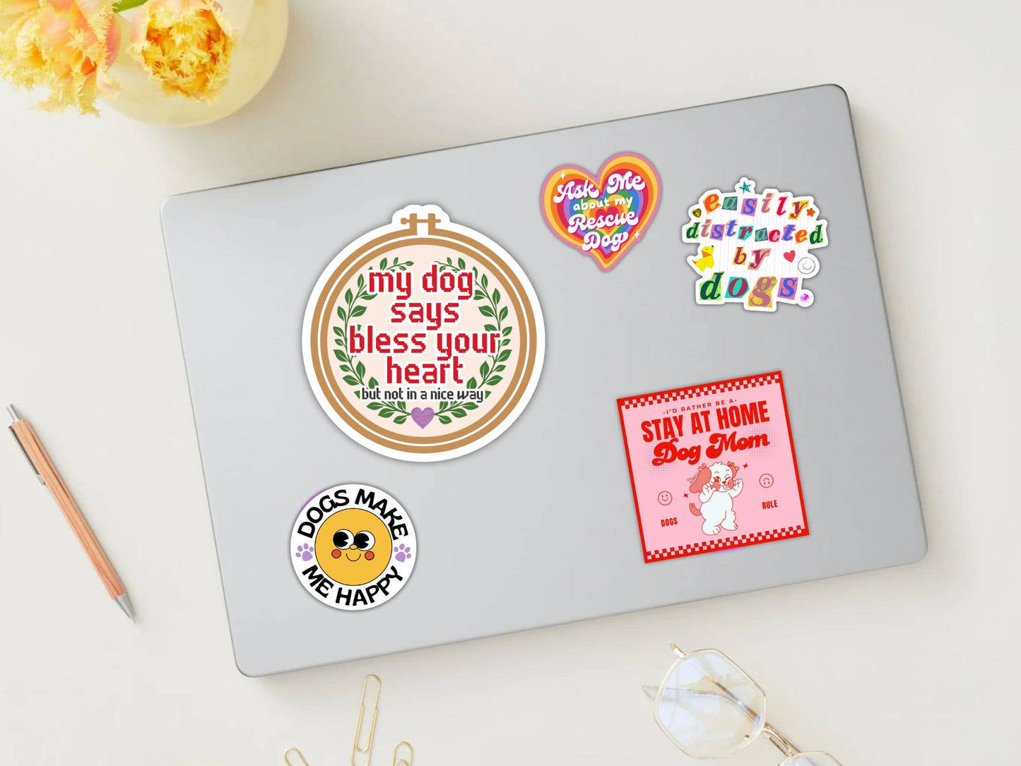 Funny Dog Sticker - Bless Your Heart (not in a good way)