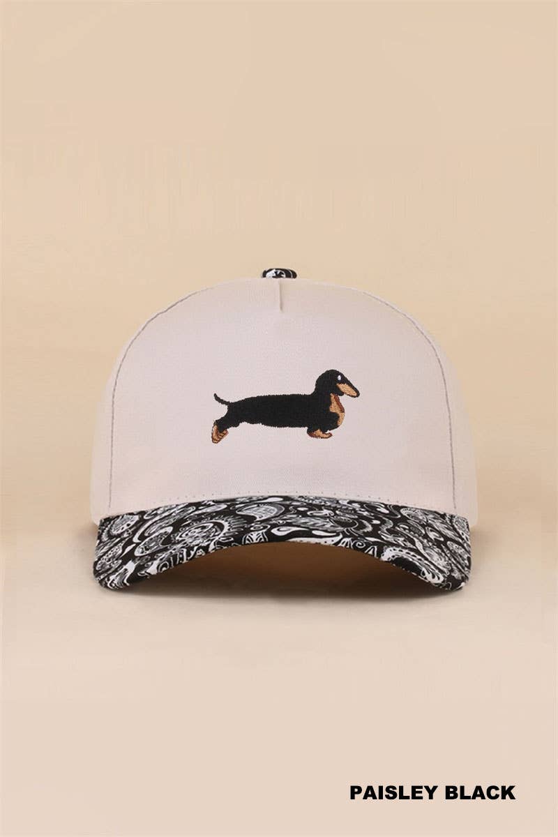 Dachshund Two Tone Cotton Hat