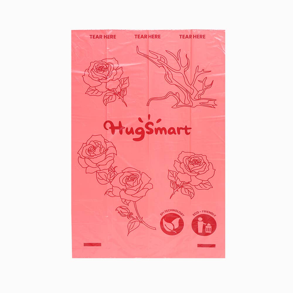 HugSmart Pet - Poop Bag | Rose Poop Bags 8pack