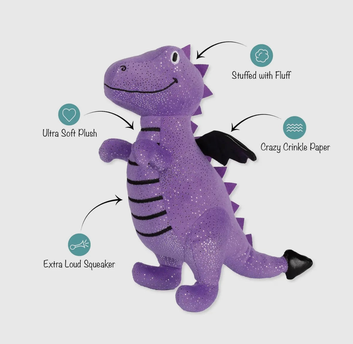 Don’t Be A Drag-On Plush Dog Toy