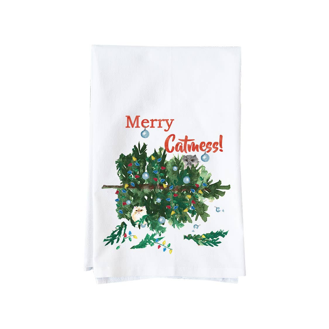 Merry Catmess Kitchen Towel