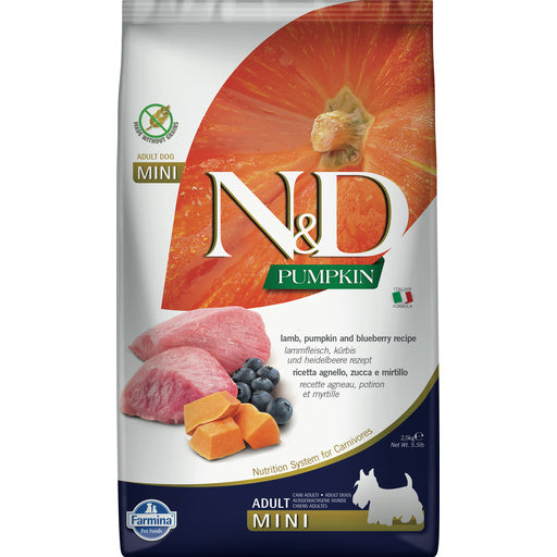 Farmina Dog Dry GF PUMPKIN
Lamb & Blueberry Mini 15.4#