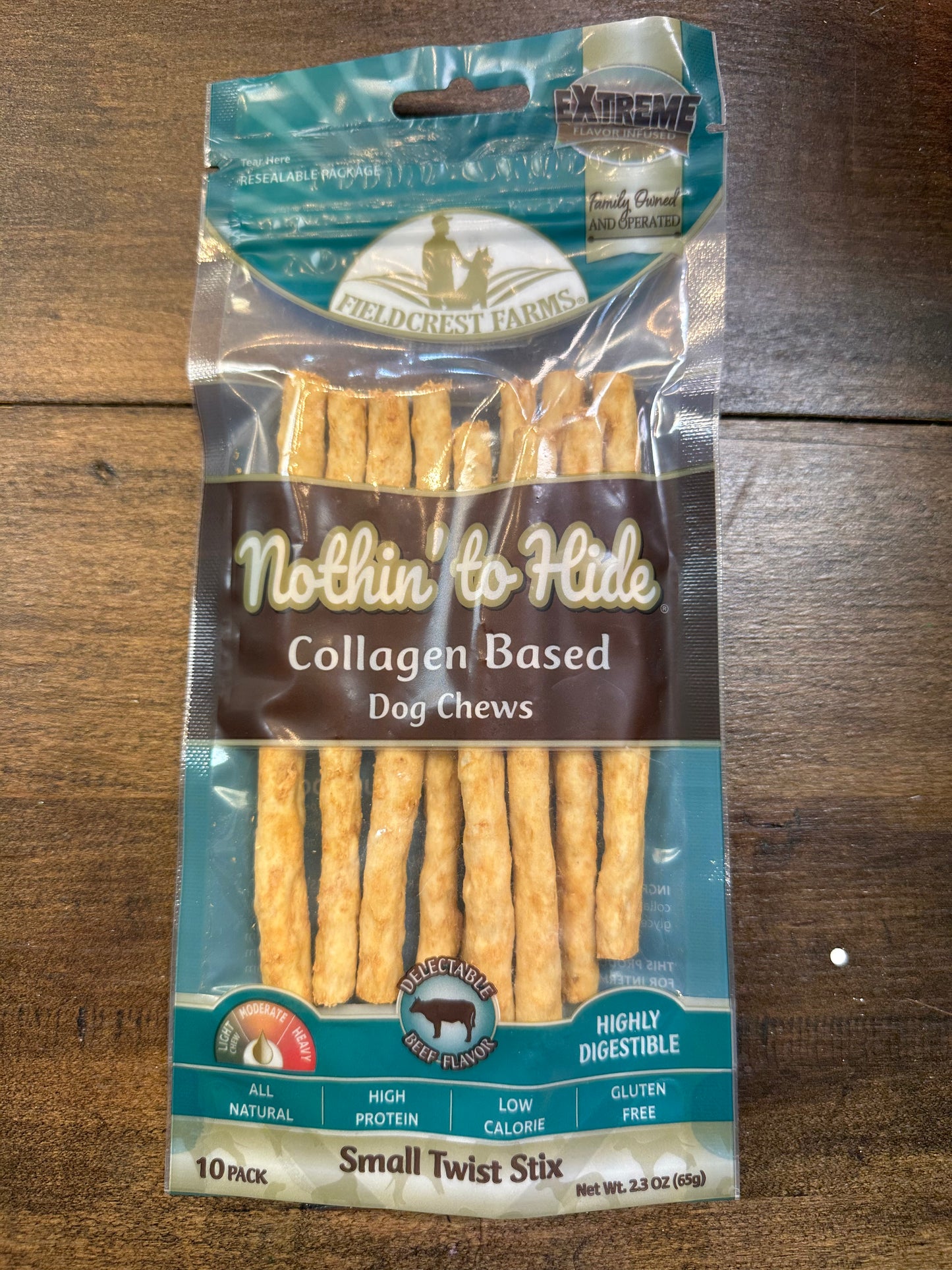 NOTHIN’ TO HIDE Twist Stix Beef 10pk