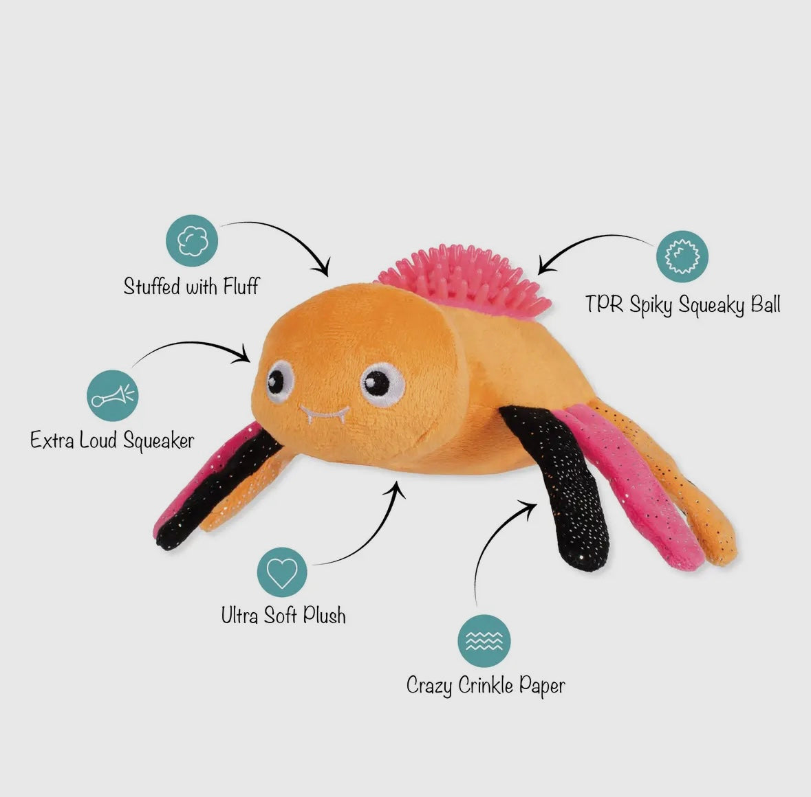 Stop Bugging Me Plush Dog Toy