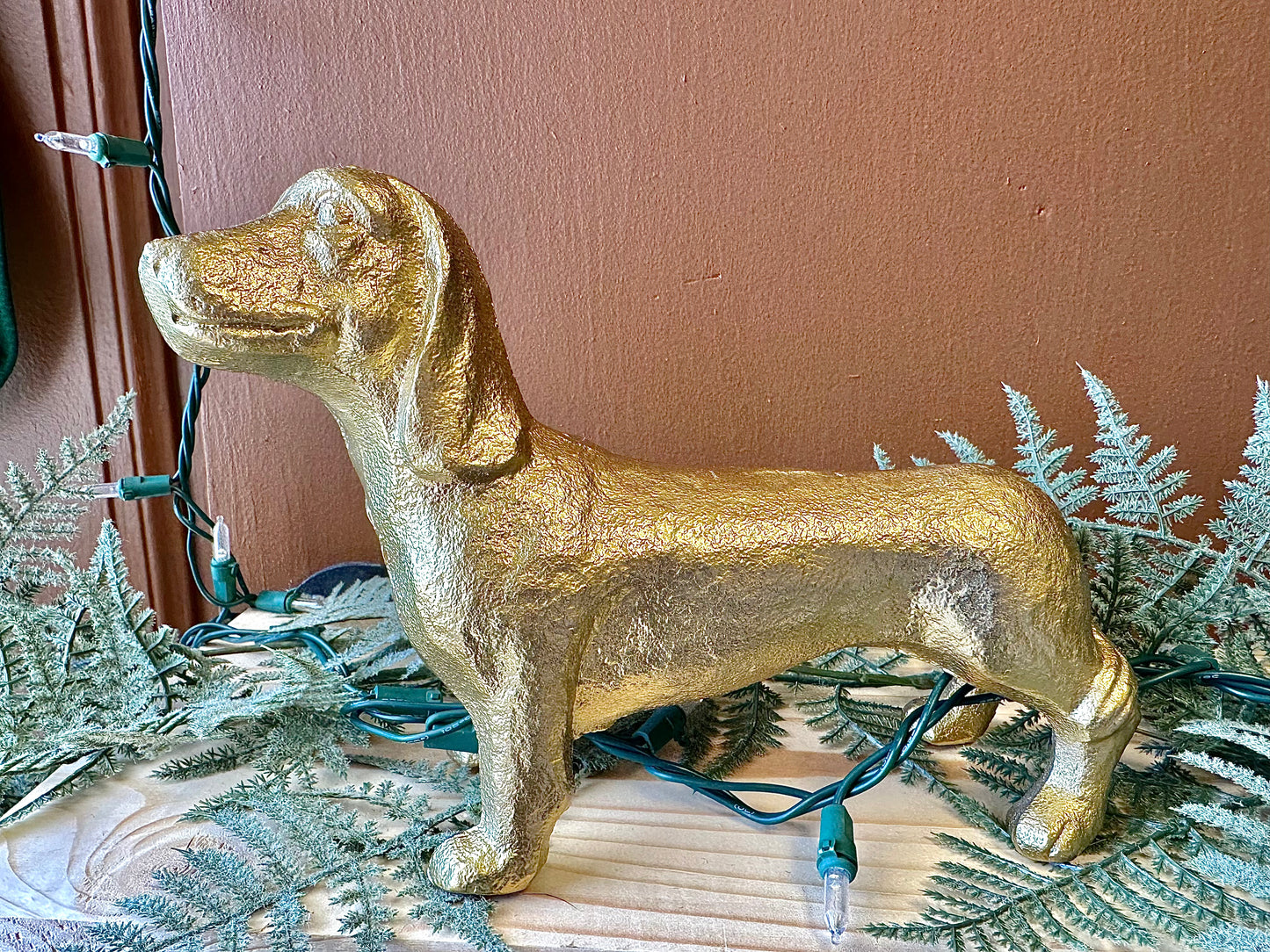 Dachshund Cast Iron Figurine