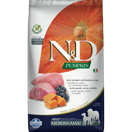 Farmina Dog Dry GF PUMPKIN
Lamb & Blueberry Medium & Maxi
26.4#