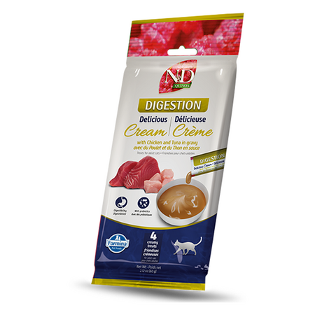 Farmina Cat Treat Cream
QUINOA Digestion Chicken &
Tuna 60g