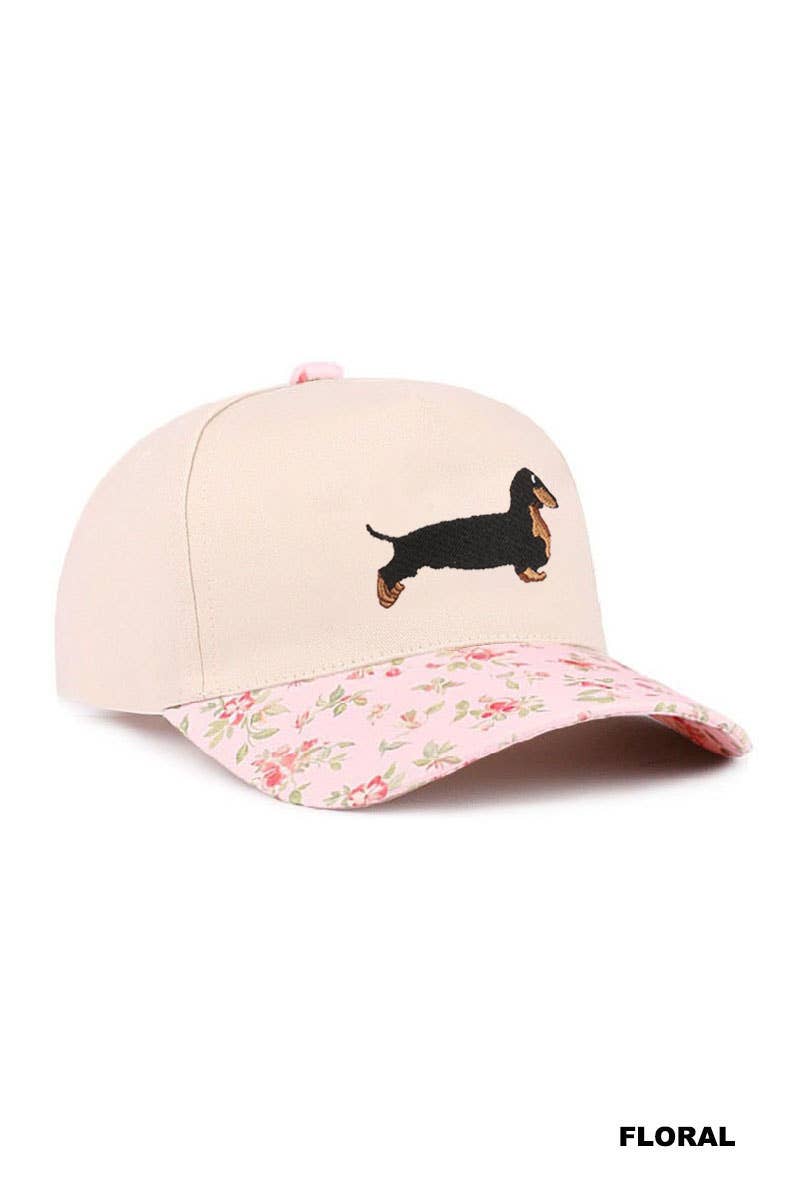 Dachshund Two Tone Cotton Hat