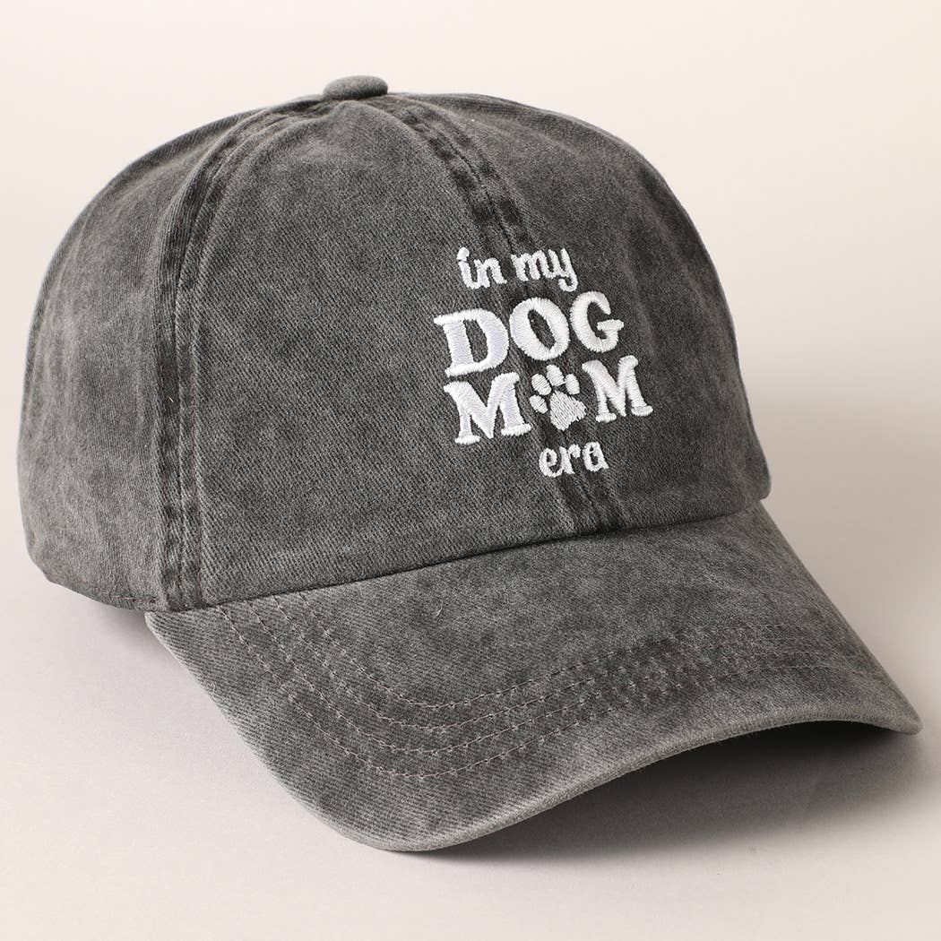 In My Dog Mom Era Embroidered Baseball Cap