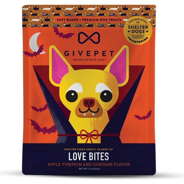 GivePet Love Bites Soft & Chewy Dog Treats 6oz Bag