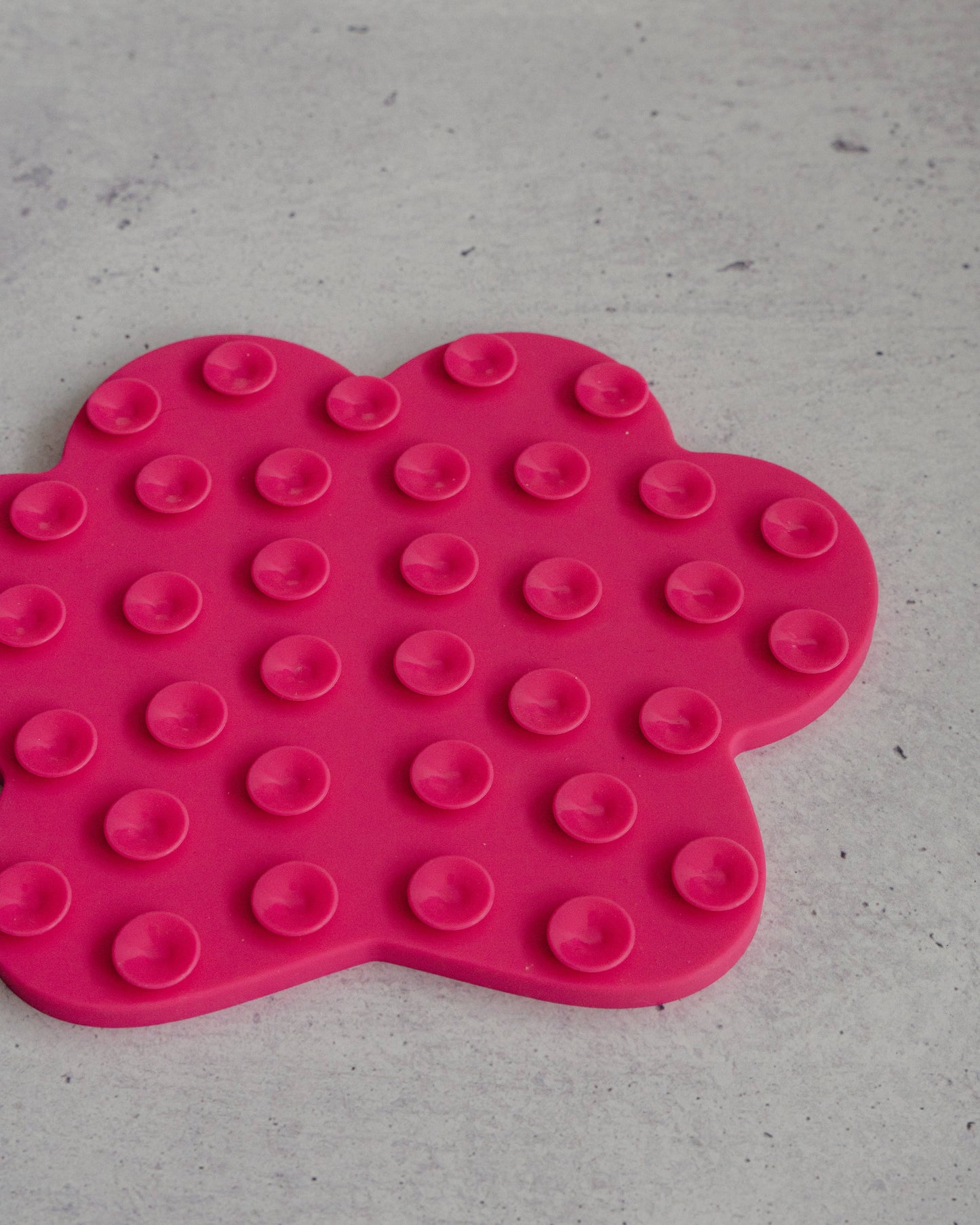 Hot Pink Paw Print Enrichment Lick Mat