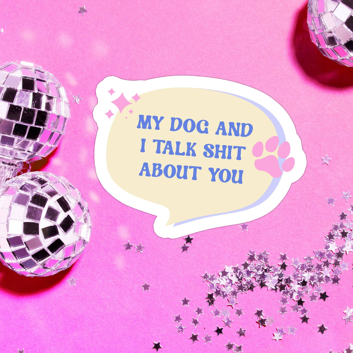 Funny Dog Mom Waterproof Vinyl Sticker