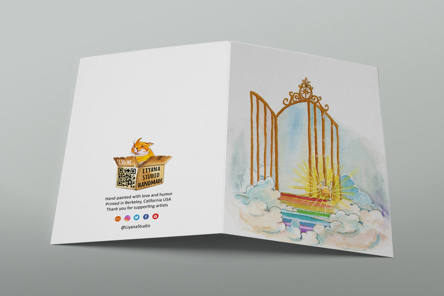 Pet Heaven Gate - Sympathy Card