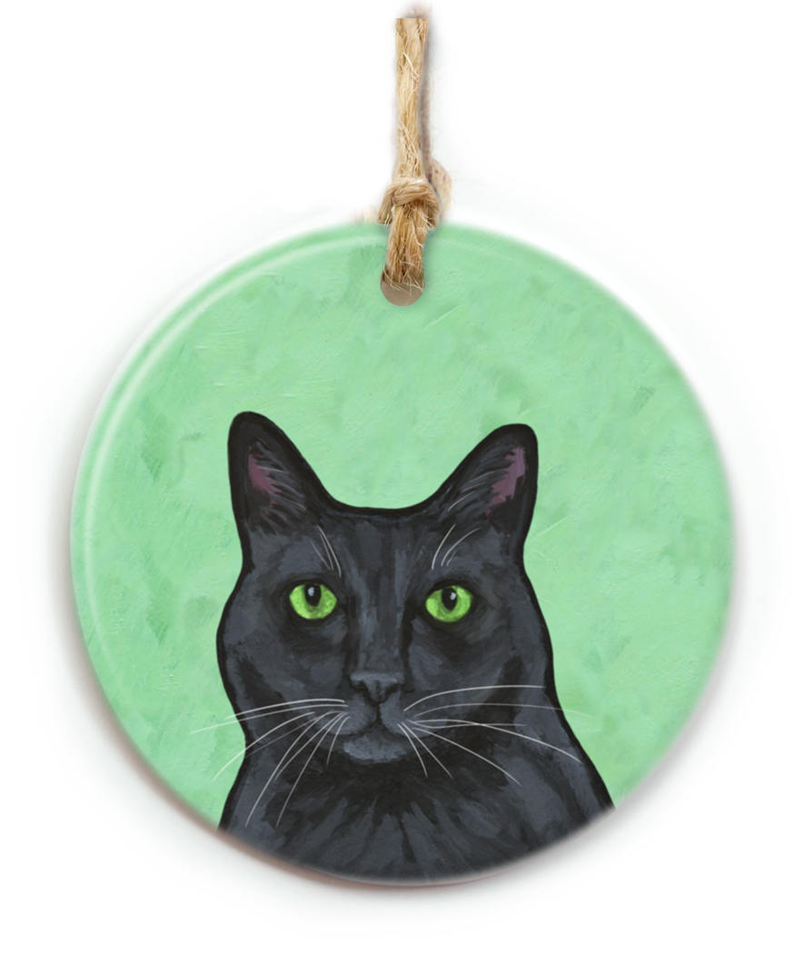 Black Cat Ornament