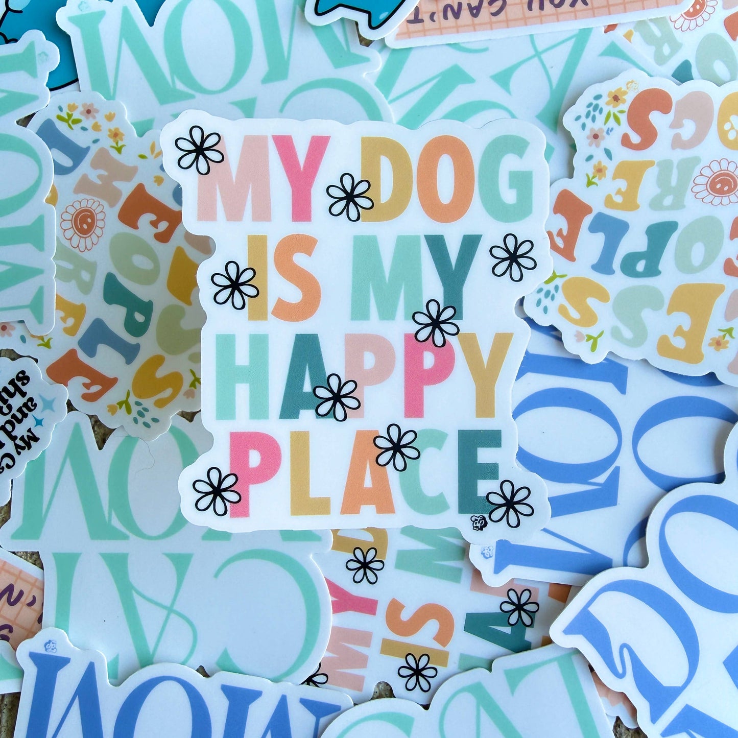My Dog is My Happy Place Sticker