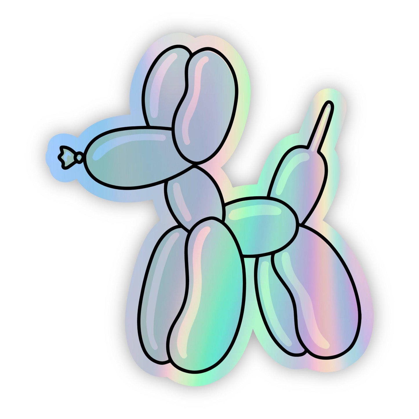 Balloon Dog Holographic Sticker