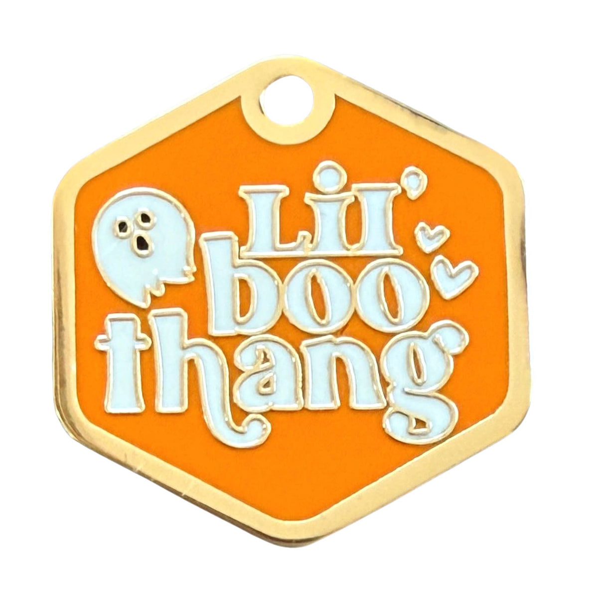 Halloween Dog Tag Charm - Lil' Boo Thang 👻