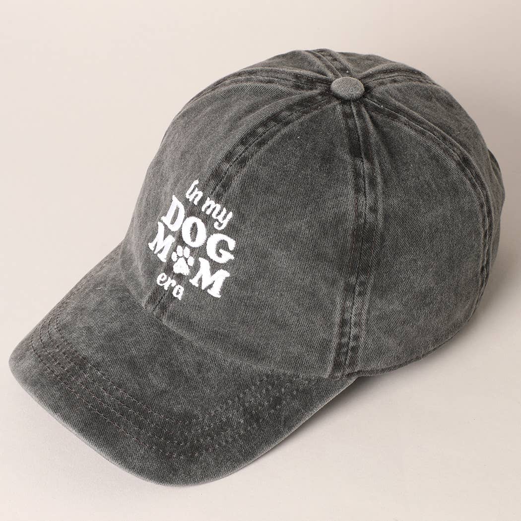 In My Dog Mom Era Embroidered Baseball Cap