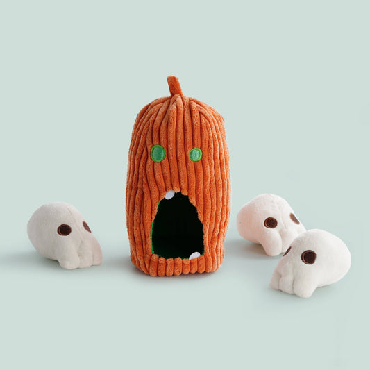 4 Piece Pumpkin & Skulls Puzzle Toys
