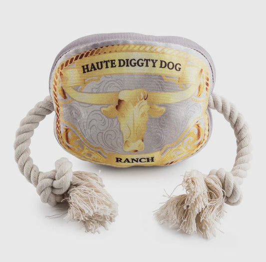 Western Belt Buckle Squeaker Dog Toy