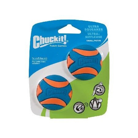 Chuckit! Dog Toy Ultra
Squeaker Ball Small 2 Pack