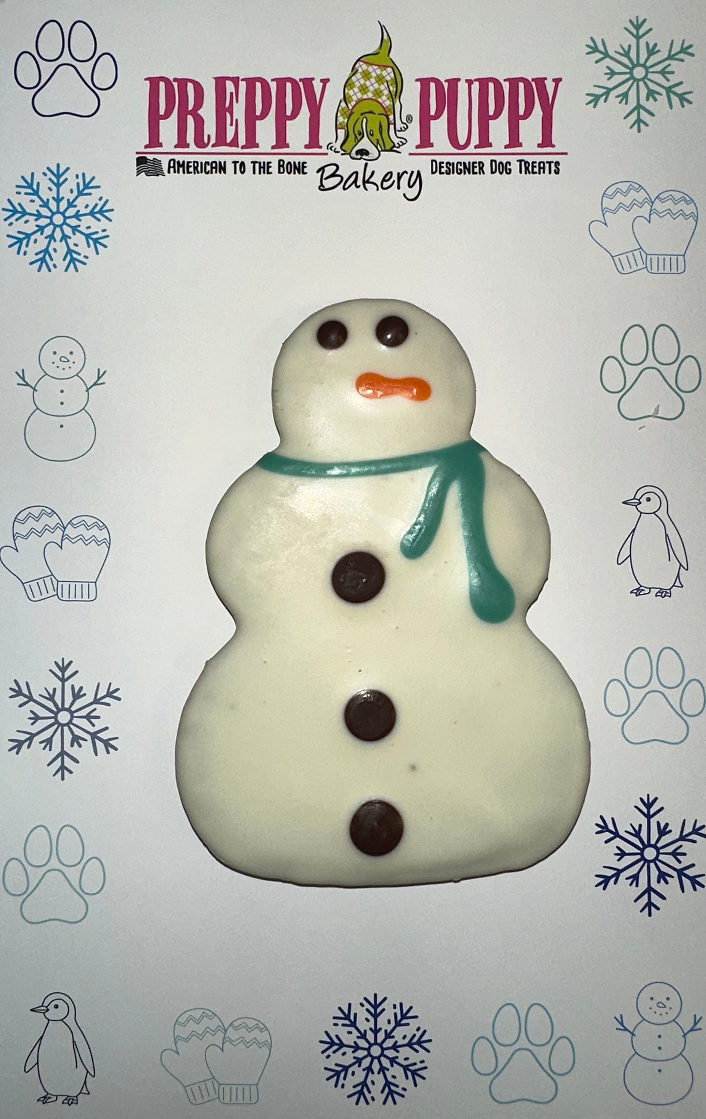 Frost the Snowman Gourmet Dog Cookie
