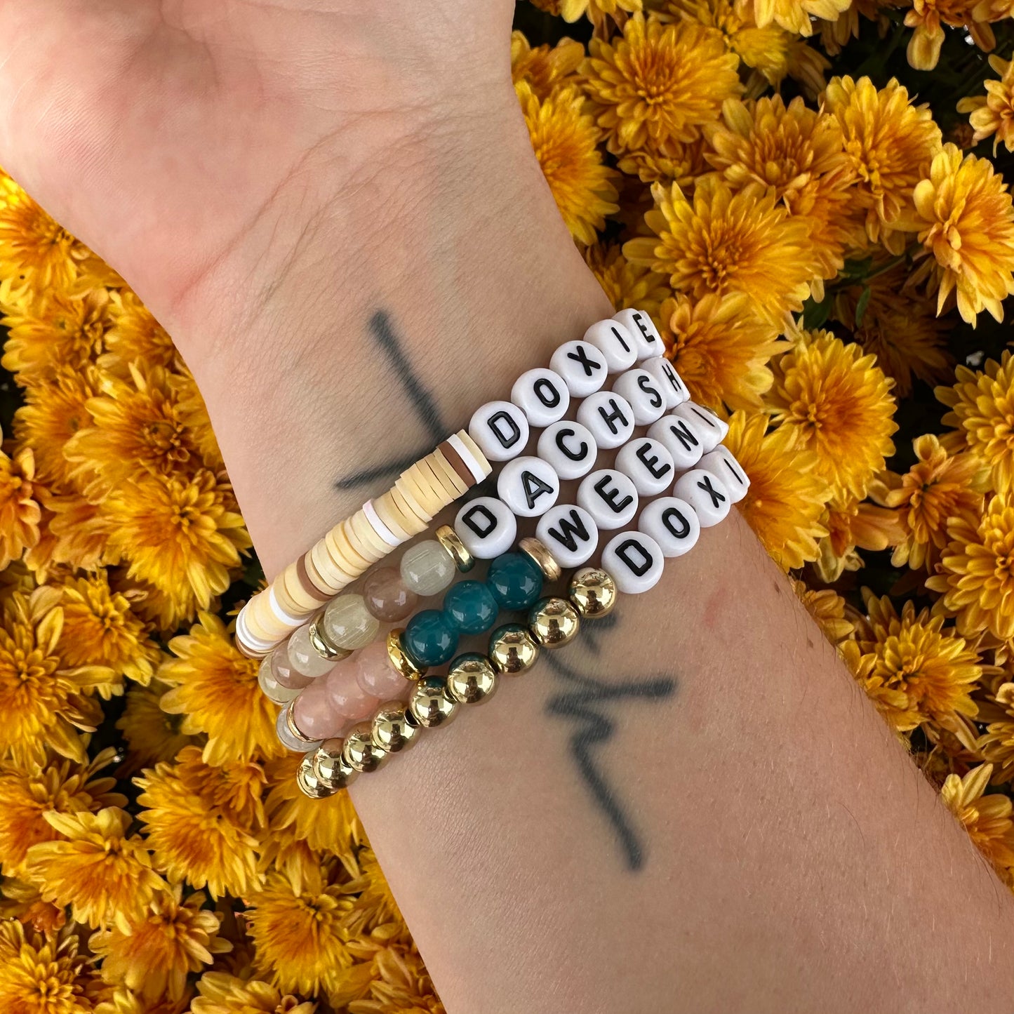 Doxie Dad Word Bracelet