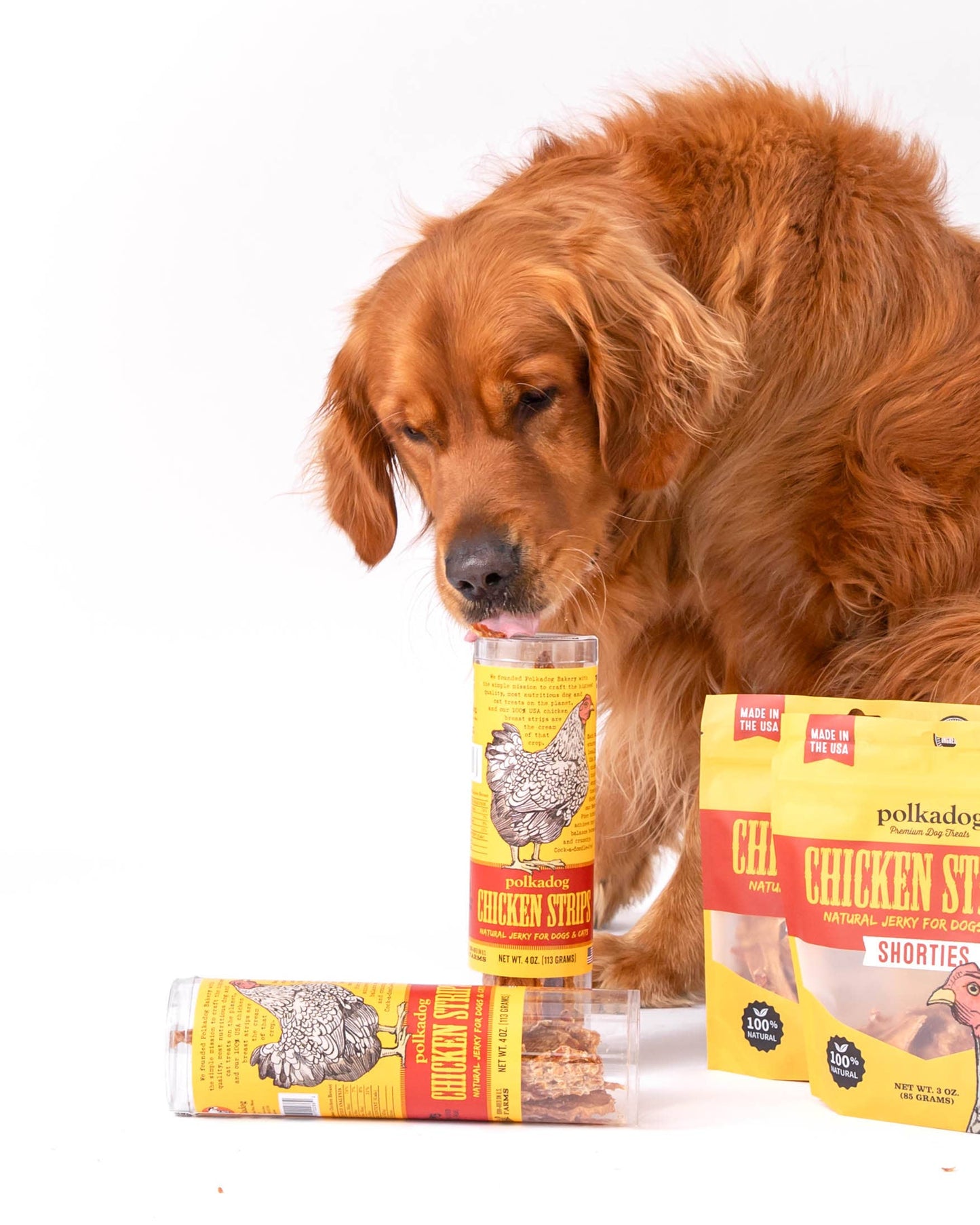 Chicken Strip Jerky - 4oz Tube - Dog & Cat Treats