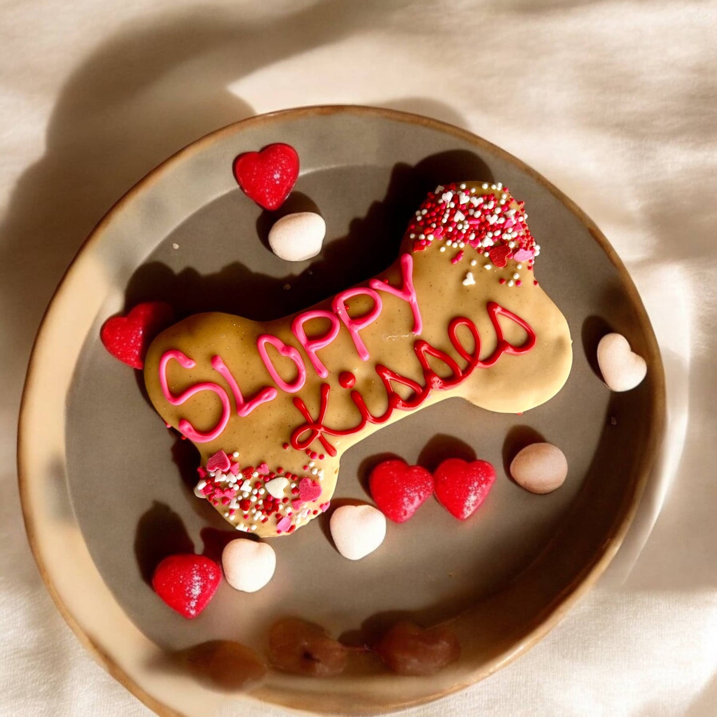 6 inch Sloppy Kisses PB bone dog treats