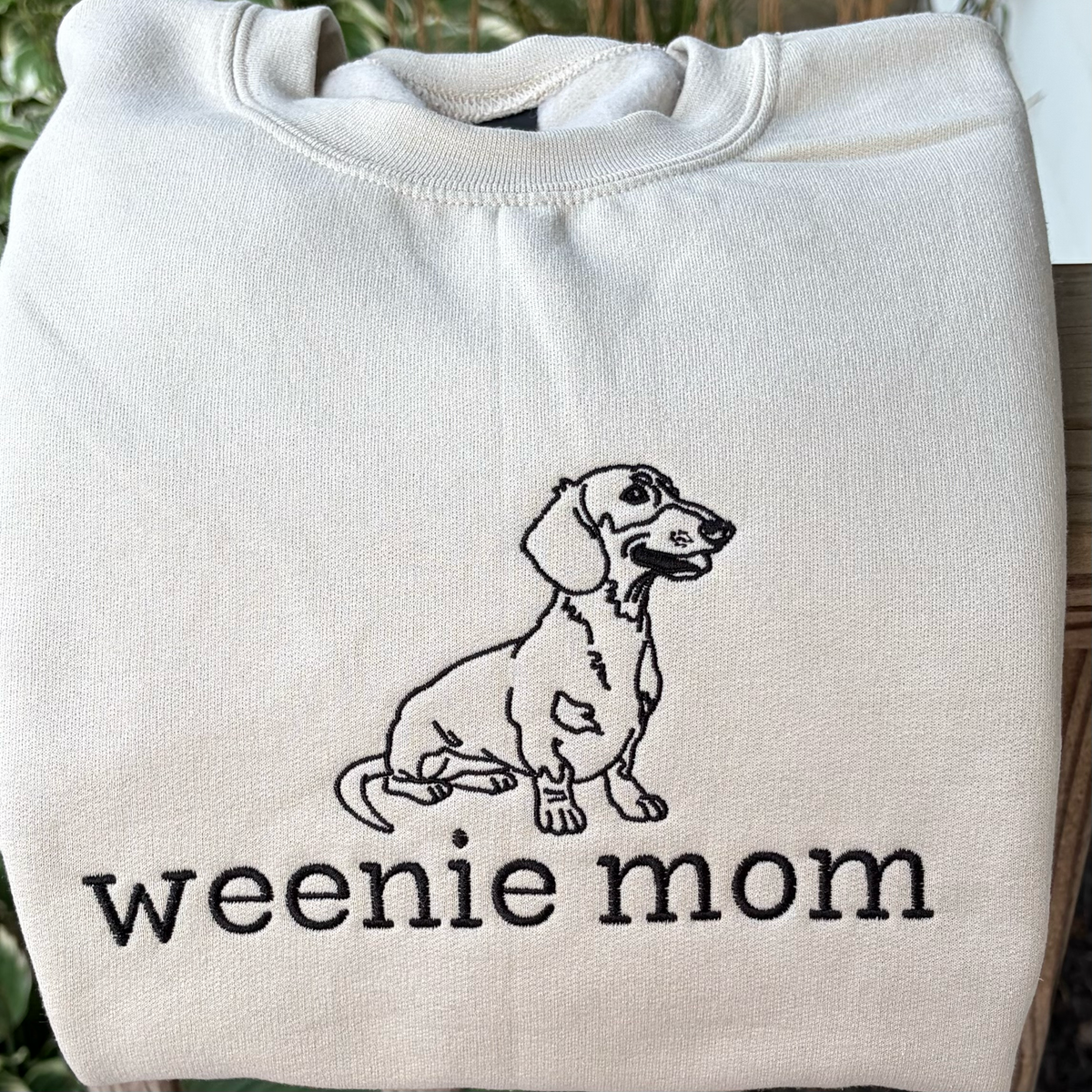 Weenie Mom Embroidered Gildan Crewneck