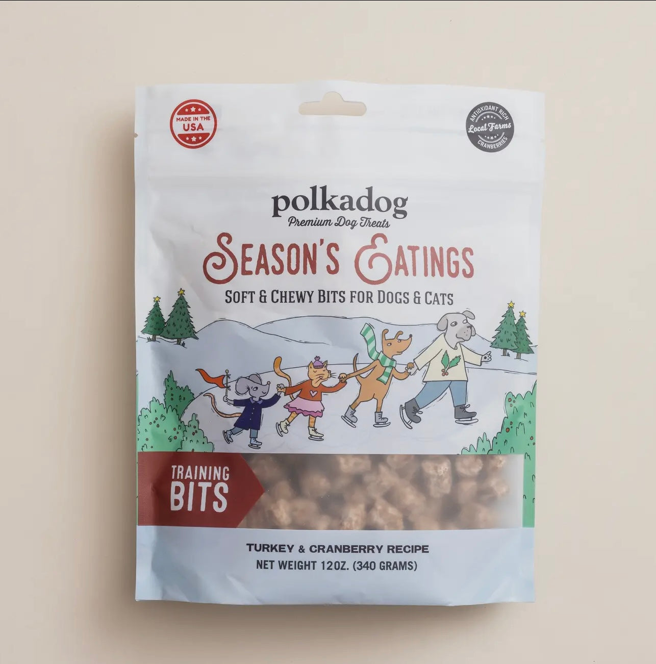 Holiday Pouch: Seasons Eatings (Turkey & Cranberry) - 10oz