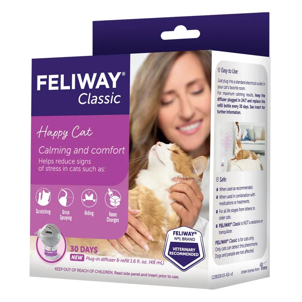 Feliway Classic Cat Calming Pheromone Diffuser 30 Day Kit