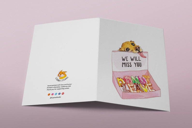 Donut Leave - Funny Goodbye Card