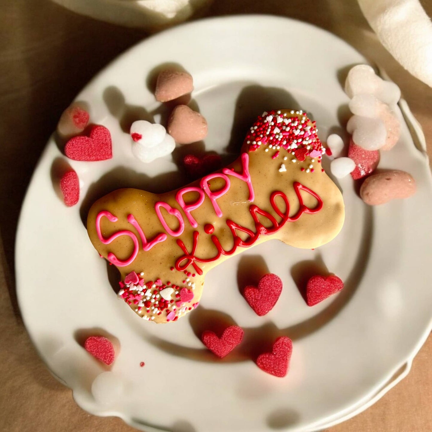 6 inch Sloppy Kisses PB bone dog treats