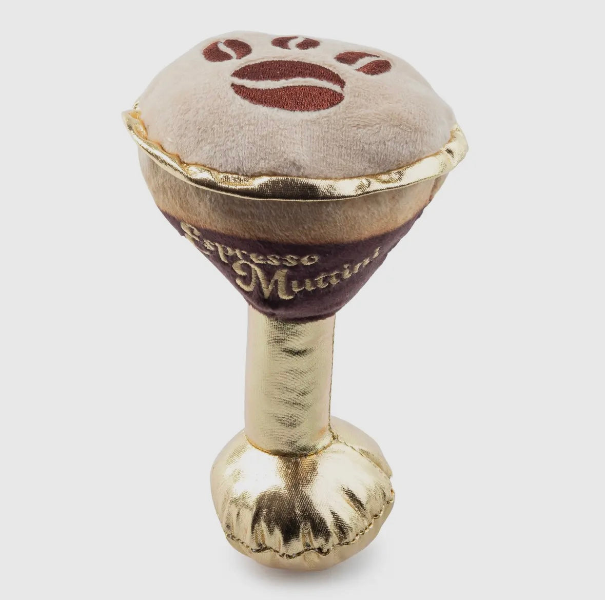 Espresso Muttini Squeaker Dog Toy