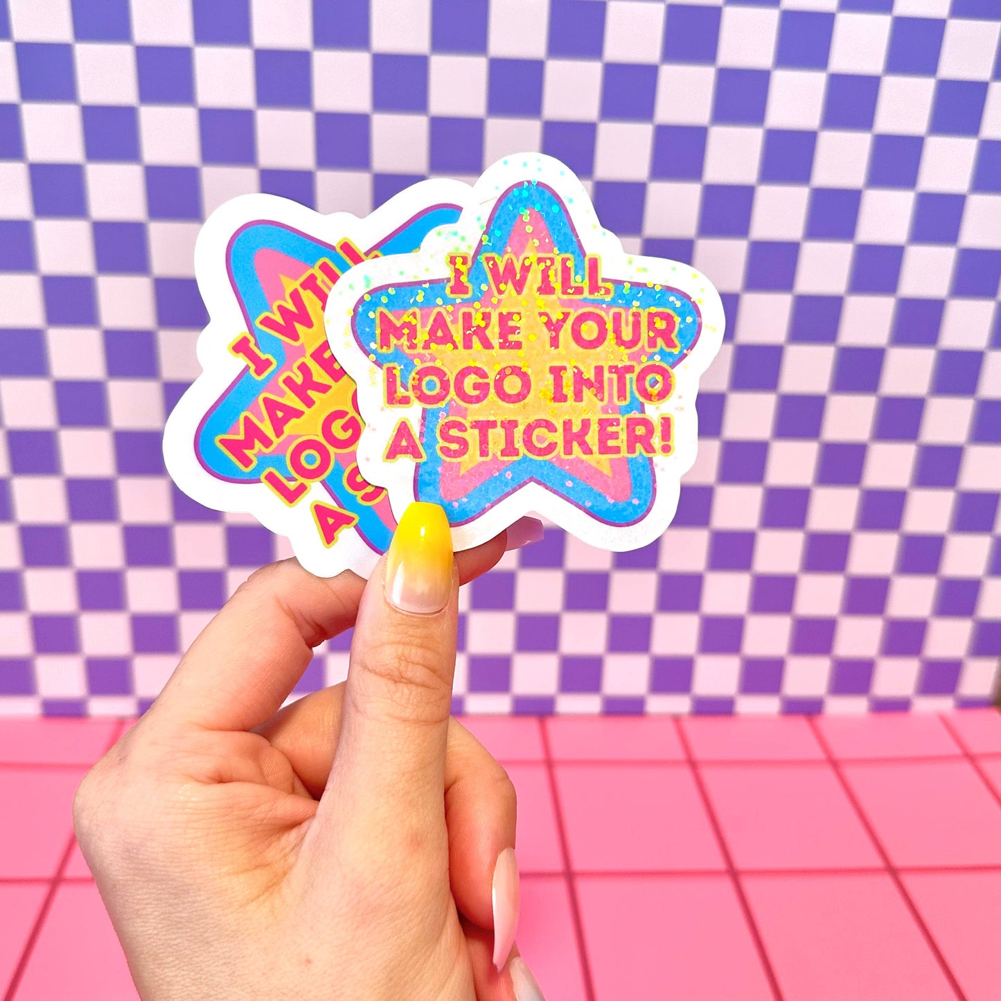 Custom Logo Waterproof Vinyl Sticker (Your Design)