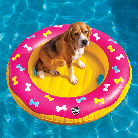 Bone Patterned Dog Pool Float