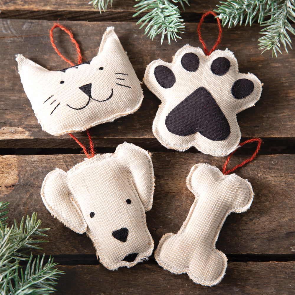 Pet Shaped Fabric Ornaments