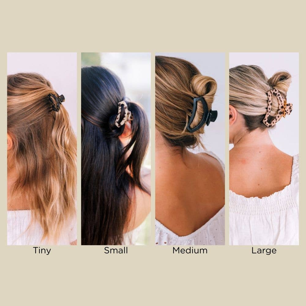 Open Hair Clip | Large | Blonde Tortoise