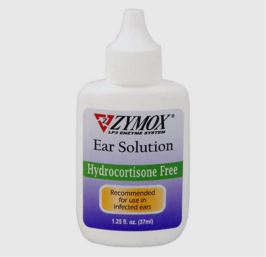Zymox Ear Solution - Hydrocortisone Free 1.25oz
