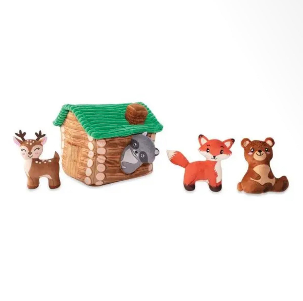 On Cabin Time Puzzle Plush Dog Toy