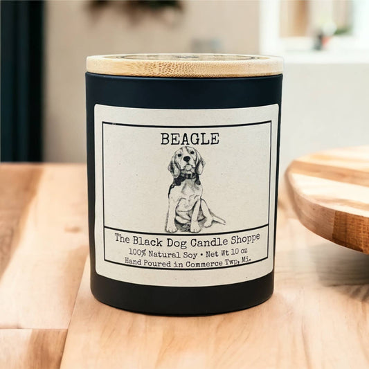 Beagle Dog Breed Themed Candle