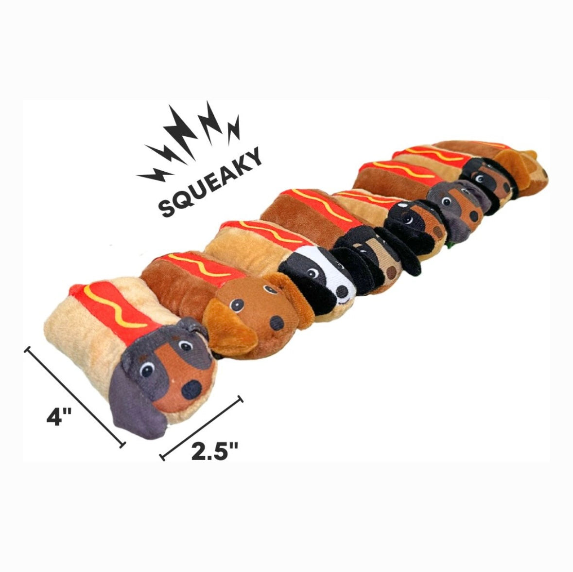 The Weens - Glizzies Plush Puzzle Dog Toy
