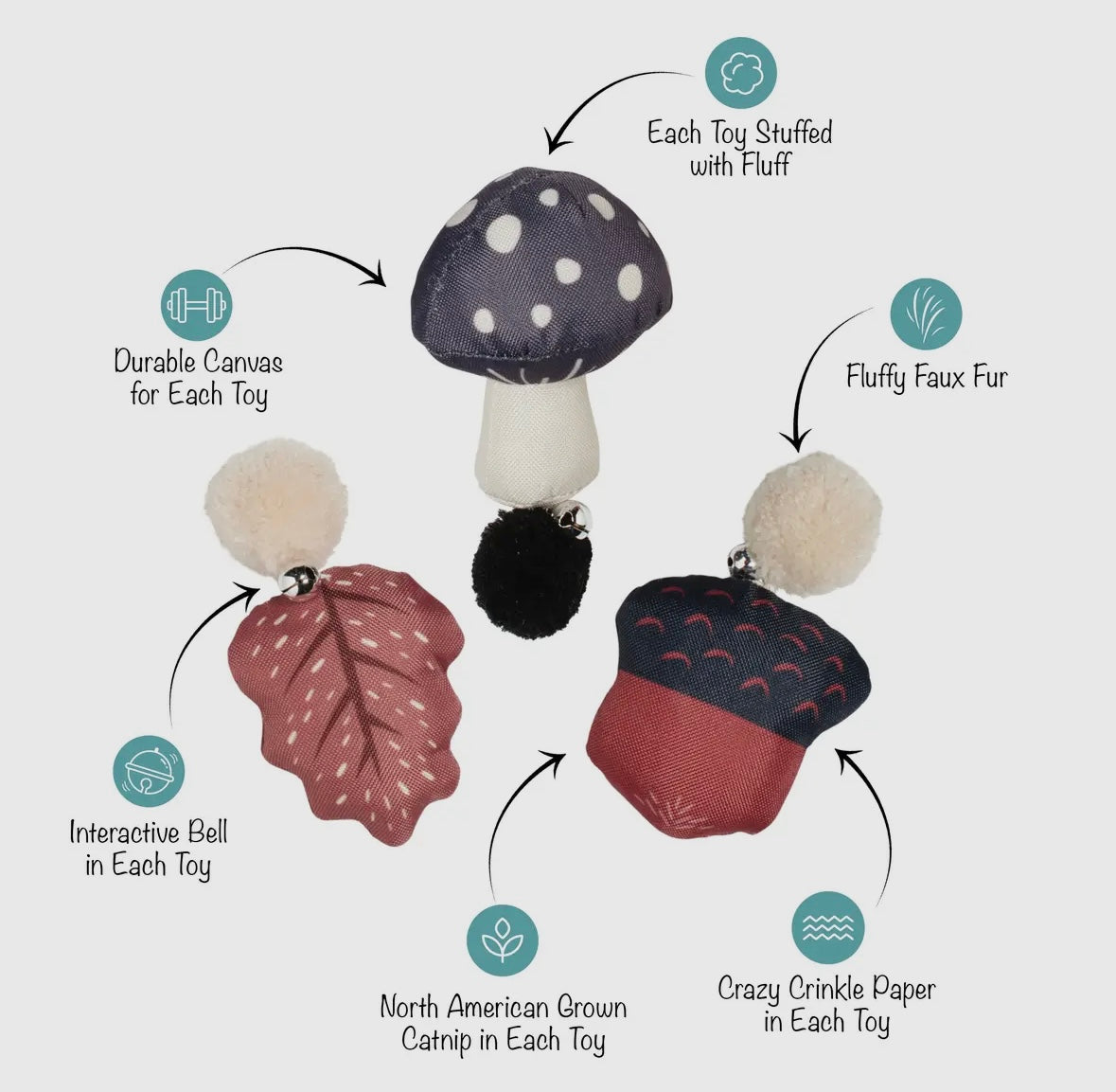Forest Finds Mini Cat Toy Set