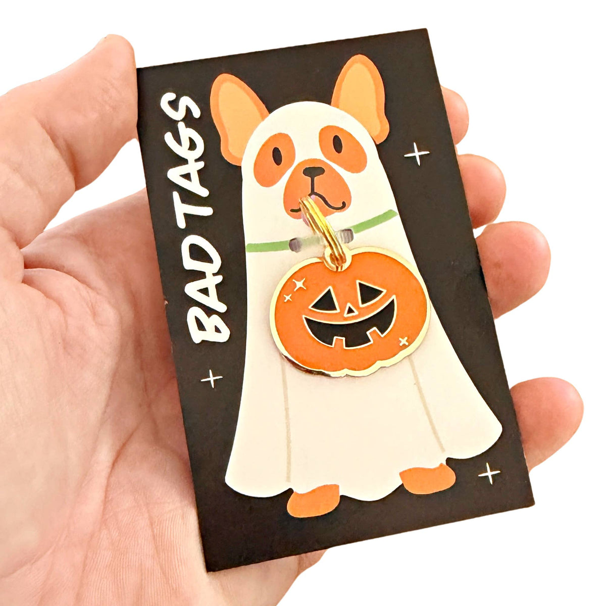 Halloween Dog Tag Charm - Little Pumpkin 🎃